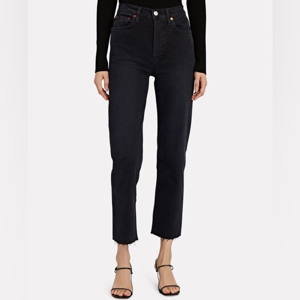 RE/DONE 70s High-Rise Stove Pipe Jeans